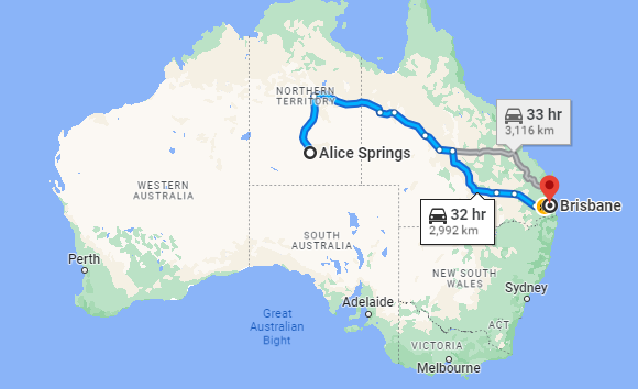 relocating from alice springs to brisbane and need to transport your car